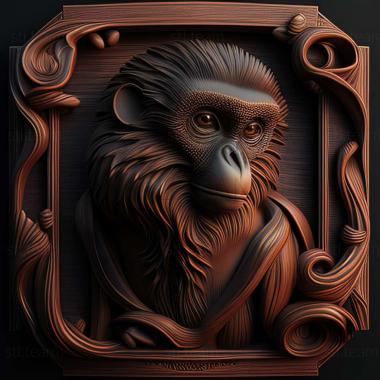 3D модель Piliocolobus langi (STL)